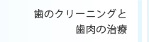 歯のクリーニングと歯肉の治療